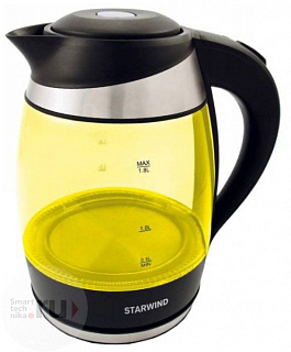Чайник STARWIND SKG2218 голубой стекло